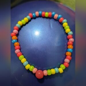 Set of 5 handmade neon color bracelets